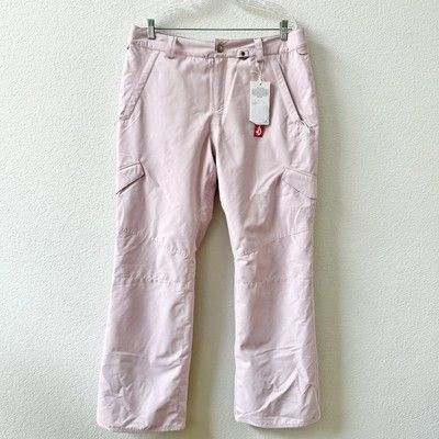 NEW Volcom Women's Bridger Insulated Snowboard Pants Size XL Hazey Pink