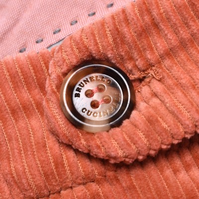 BRUNELLO CUCINELLI BRUNELLO CUCINELLI MEN'S 100% COTTON LEISURE FIT CASUAL CORDUROY PANTS