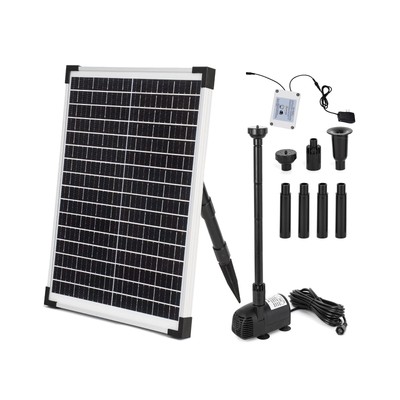 ECO-WORTHY Water Fountain Pump Kit 25W with 2600mah battery, 410GPH Submersib...
