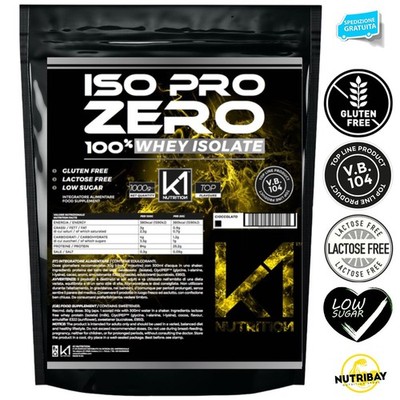 K1 Nutrition ISO PRO ZERO 1 Kg Proteine 100% Whey Isolate con Vb104