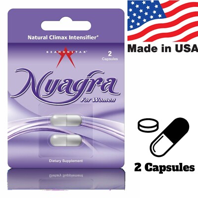 Nyagra Pills for Women Female Climax Orgasm Intensifier Enhancer 2 Capsules