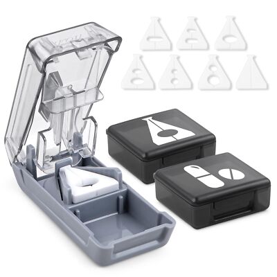 Pill Cutter for Small or Large Pills Pill Splitter with V-Shape Holde