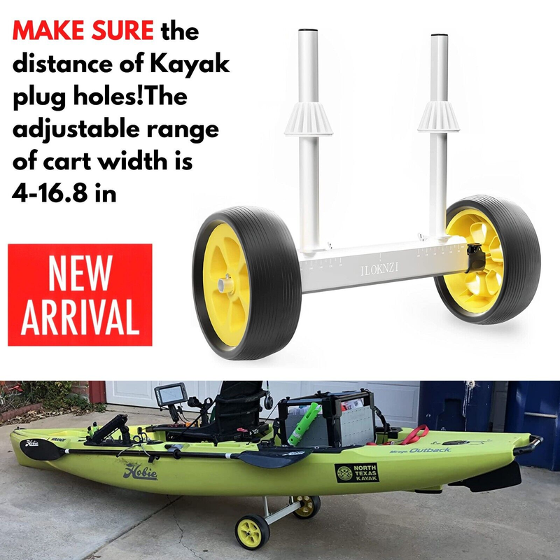 Cart Canoe Trolley With Scupper Hole Mount No-flat Tires Fis