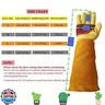 wfkwcxw Rose Pruning and Cactus Handling Long Gardening Gloves Thorn Proof,Suitable for People Between 61 and 66 Inches Tall (Yellow, S)
