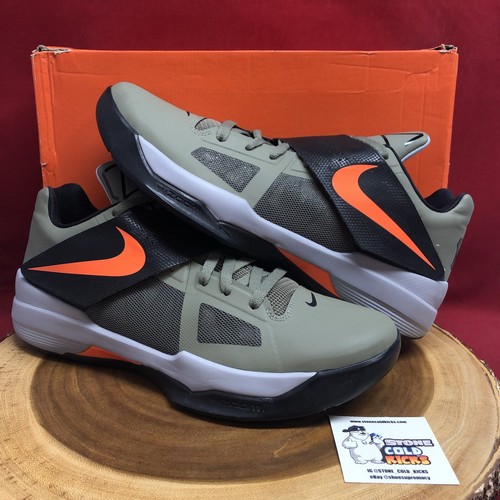 NIKE ZOOM KD IV 4 KEVIN DURANT UNDEFEATED ROGUE GREEN ORANGE
