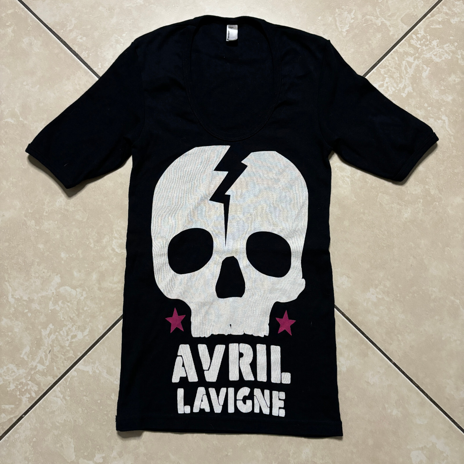 Avril Lavigne WILKESBORO 古着 Tシャツ 海外Mサイズ Avril Lavigne Sk8er Boi Green Wilkesboro vintage