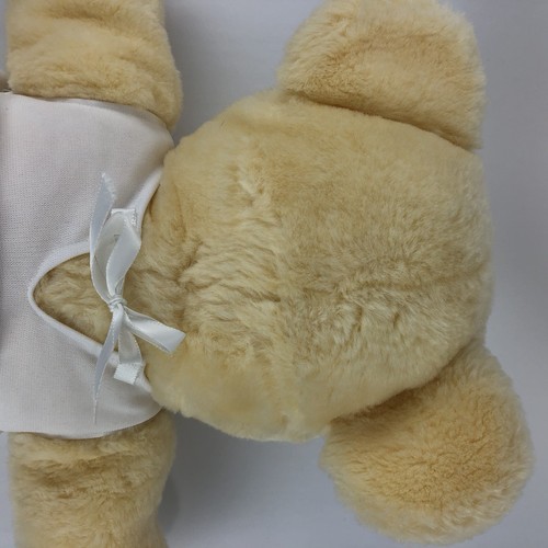 Ms Noah Plush Bear Yellow Cream White Dress Ballerina Sleeping Vintage