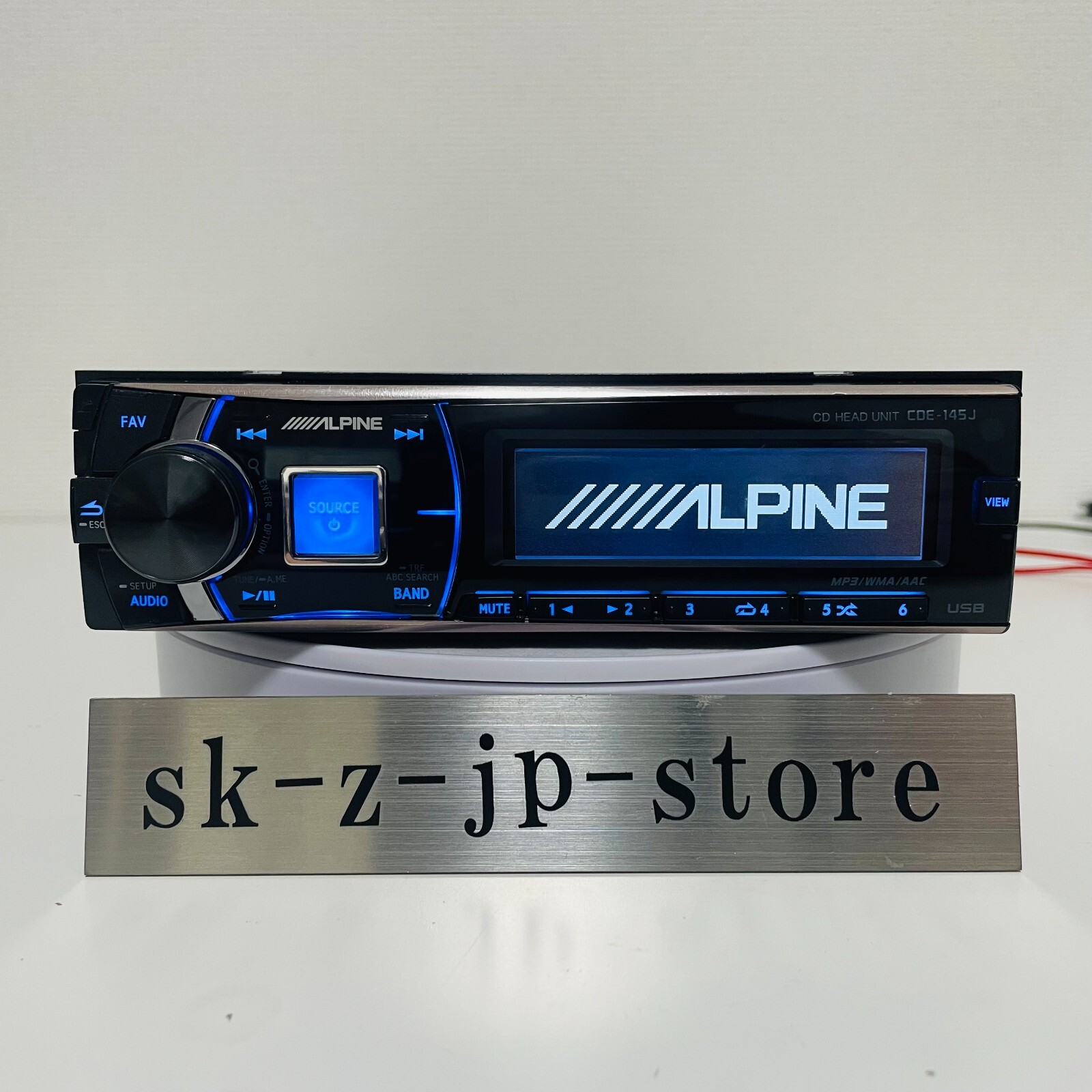 アルパイン CDE-145J ALPINE CDE-145J CD USB AM FM プレイヤー デッキ