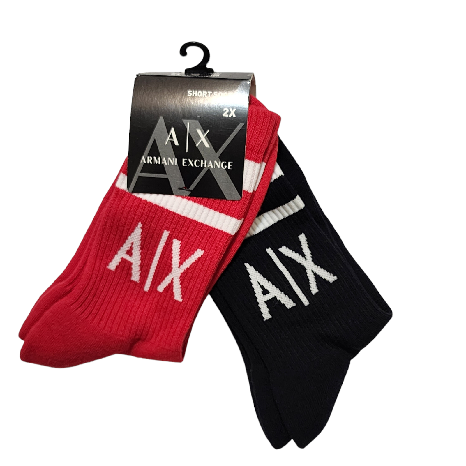 ARMANI EXCHANGE Men Two Pack Terrycloth Socks