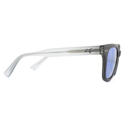 Pre-owned Maui Jim Sunglasses Shore Break B822-02mg Black With Gray Blue Hawaii Polarized