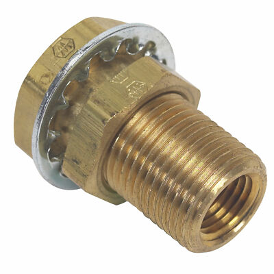 Moeller 033435-10 Marine 1/4 FNPT Brass Bulkhead Fitting