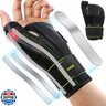 Rakiie Thumb Spica Splint Left Hand, Wrist Brace for Tendonitis, Thumb Wrist Double Support, Breathable Thumb Splint for Carpal Tunnel for De Quervain's Tenosynovitis, Yellow Size S/M(5.51-7.48