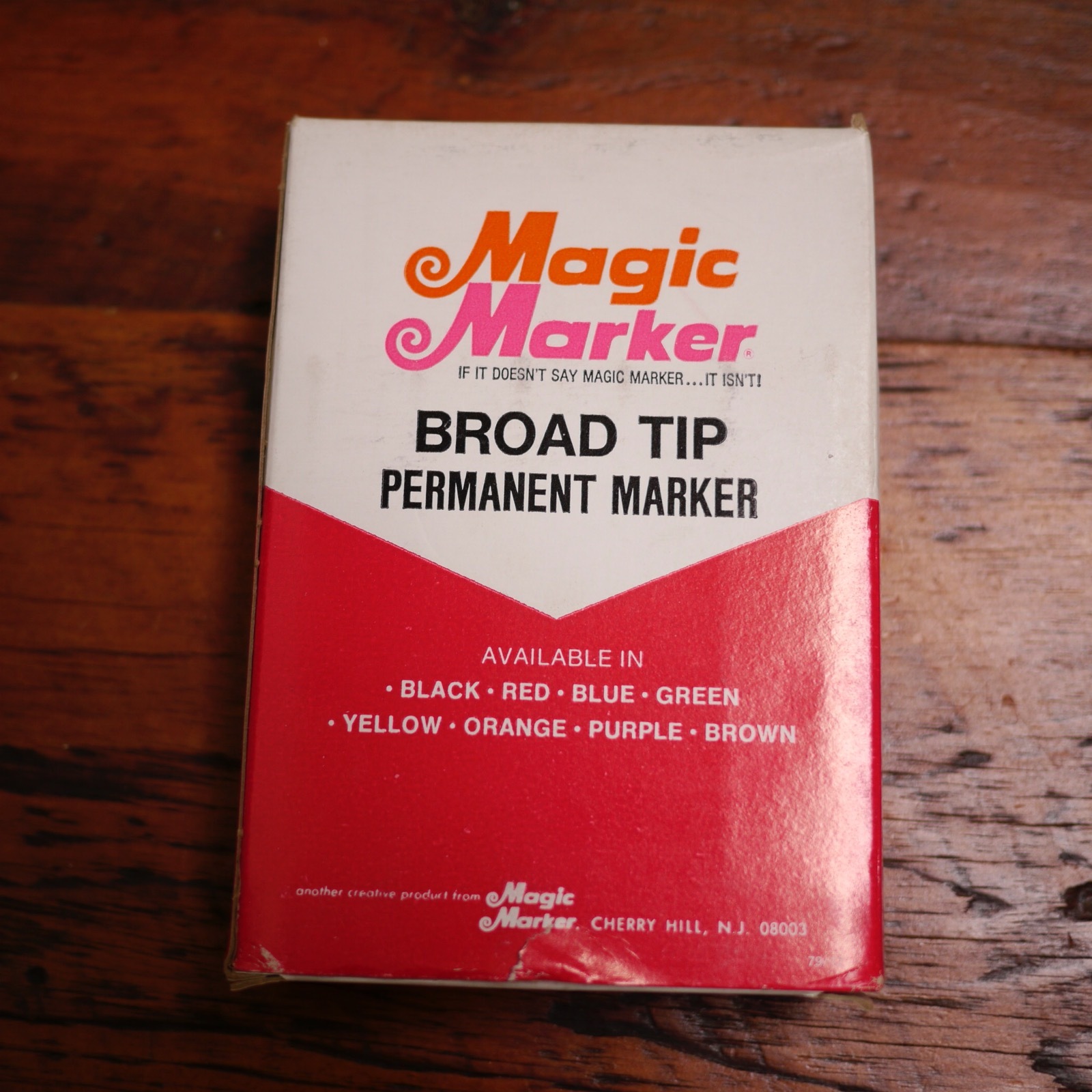 Box 12 NEW Vtg MAGIC MARKER 79 Waterproof Broad Tip Clip Cap Box 12 NEW Vtg MAGIC MARKER 79 Waterproof Broad Tip Clip Cap