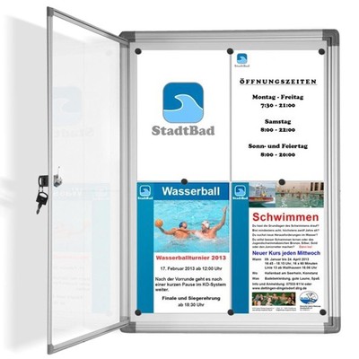 Infokasten Schaukasten in verschiedenen Größen Vitrine Innenschaukasten