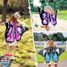 IROLEHOME Kids Butterfly-Wings Costume for Girls Fairy-Wings Toddler-Dress-Up Headband-Mask Butterfly Toys Halloween Party Favors Gifts