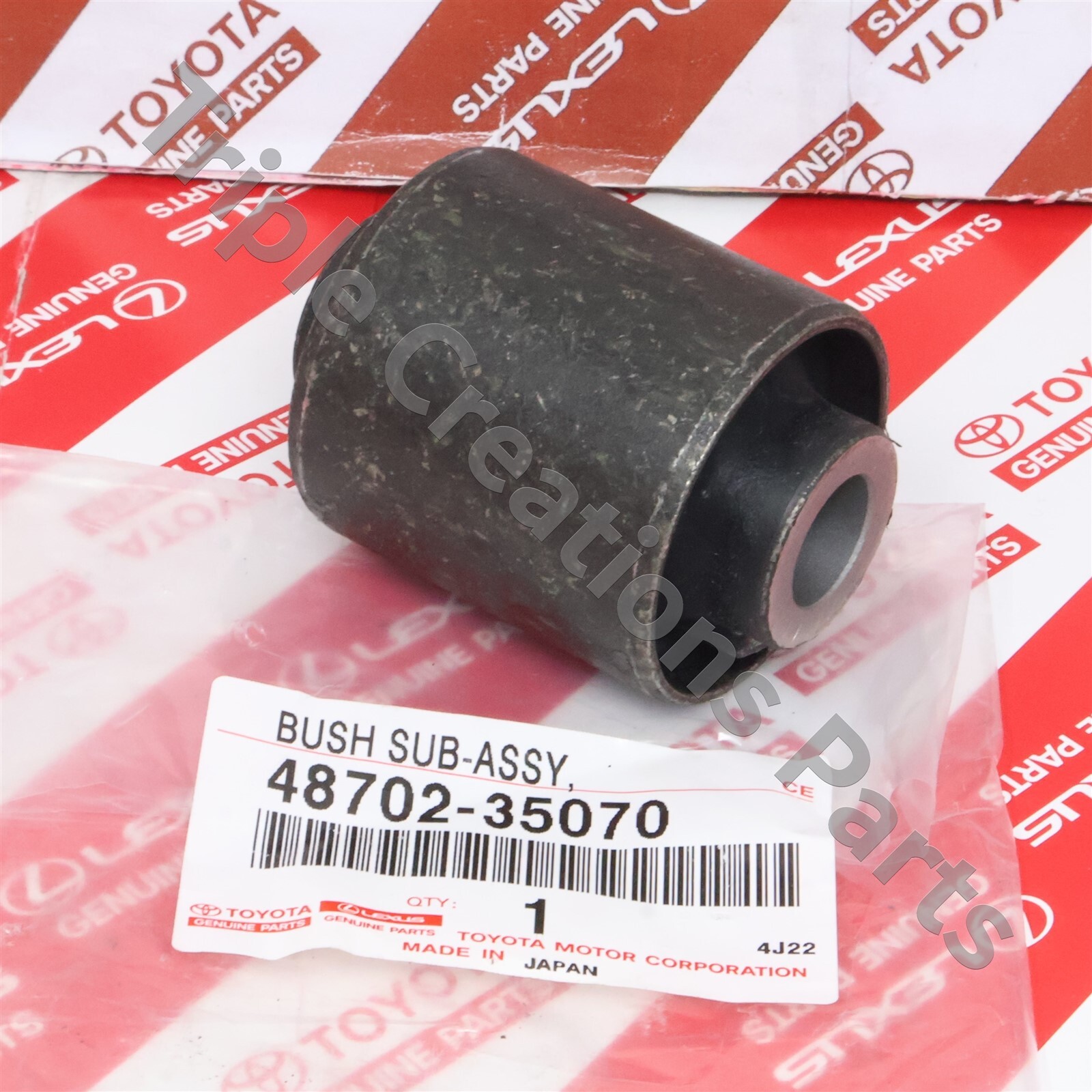 Toyota Genuine 48702-35070 Bush Sub-Assy Lower Control Arm