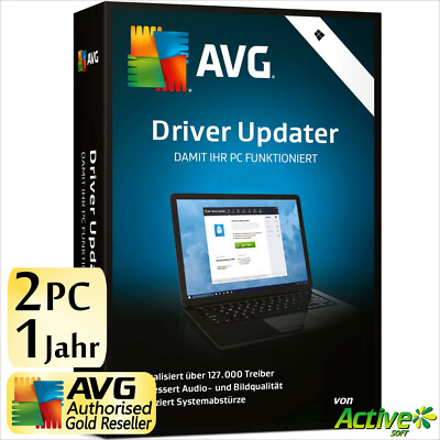AVG Driver Updater 2023 2 PC 1 Jahr | VOLLVERSION / Upgrade | NEU UE DE-Lizenz