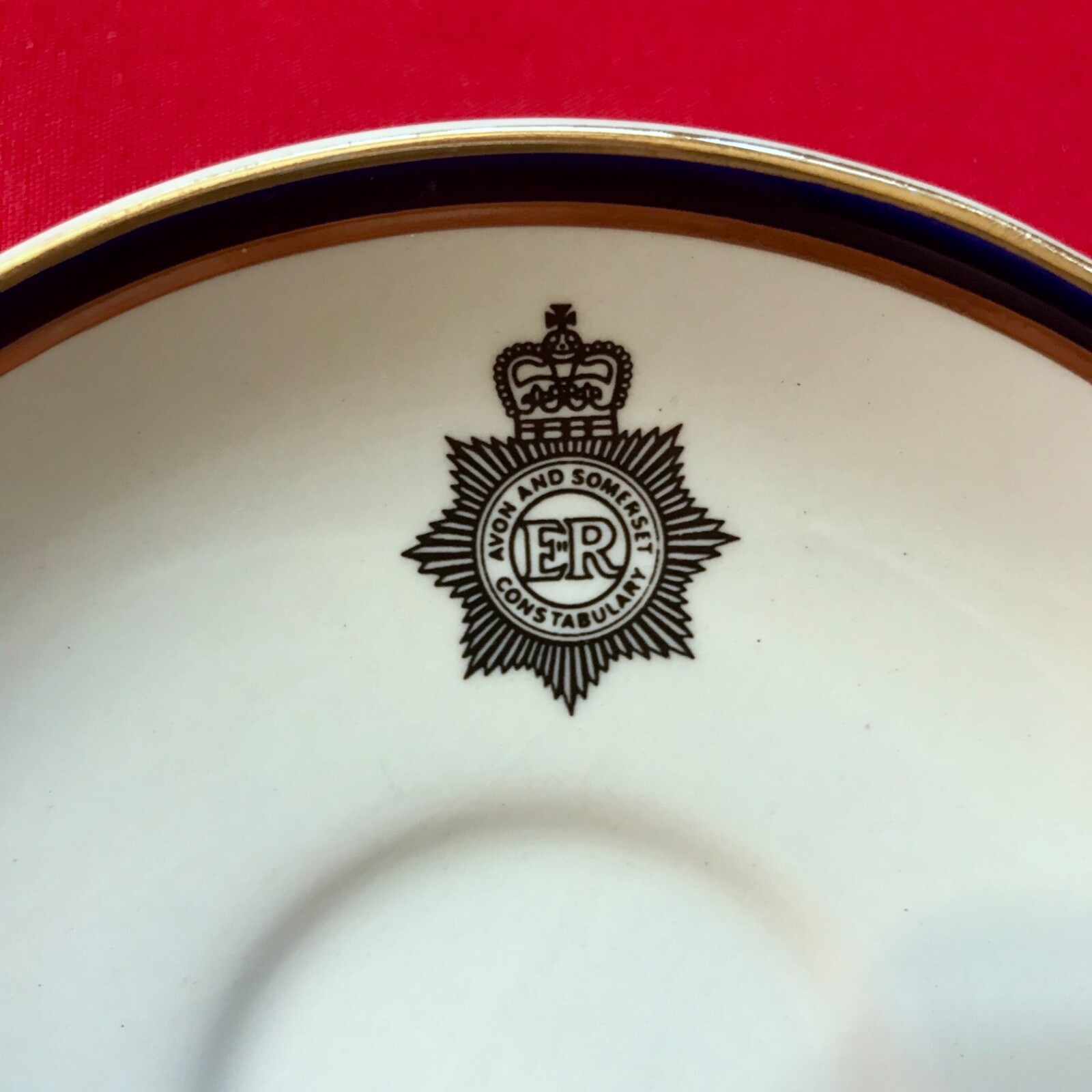 VINTAGE England CONSTABULARY Avon & Somerset TEA CUP Saucer HOTELWARE Police