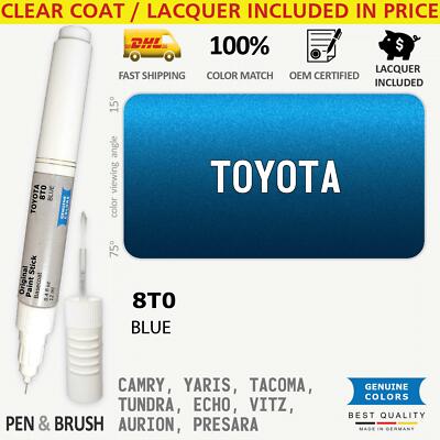 8T0 Touch Up Paint for Toyota Blue CAMRY YARIS TACOMA TUNDRA ECHO VITZ AURION PR