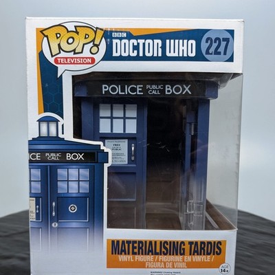 Funko Pop Doctor Who 227 Materialising TARDIS Super Sized 6 Inch Vaulted Rare