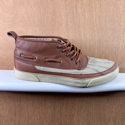 Polo Ralph Lauren Parkstone Mid Mens Boat Shoes Size 9 Preppy Boots Casual Pony