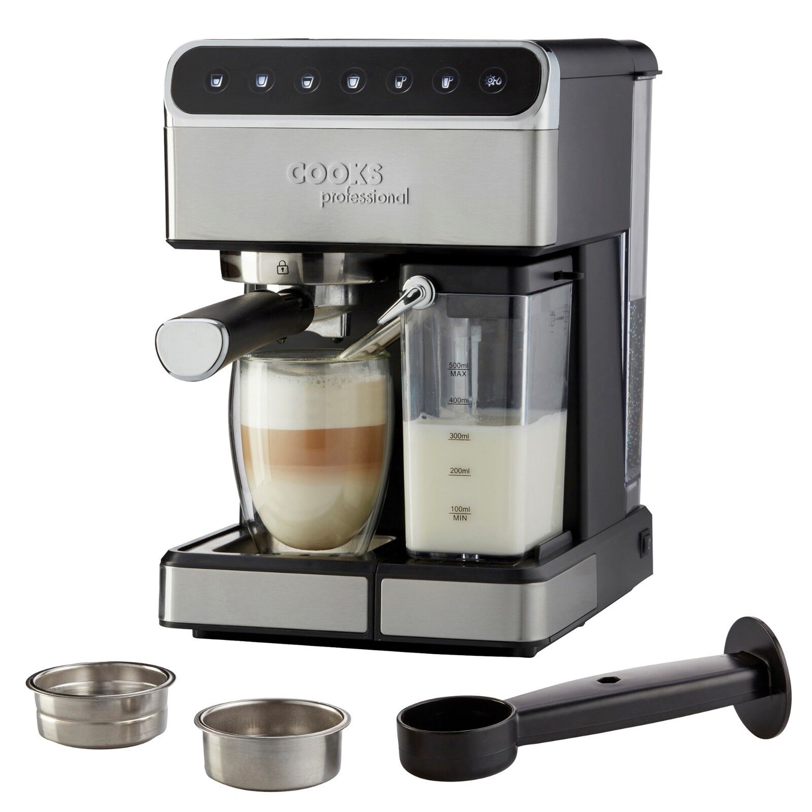 Cooks Professional Espresso Coffee Machine Maker 15 Bar Digital Barista