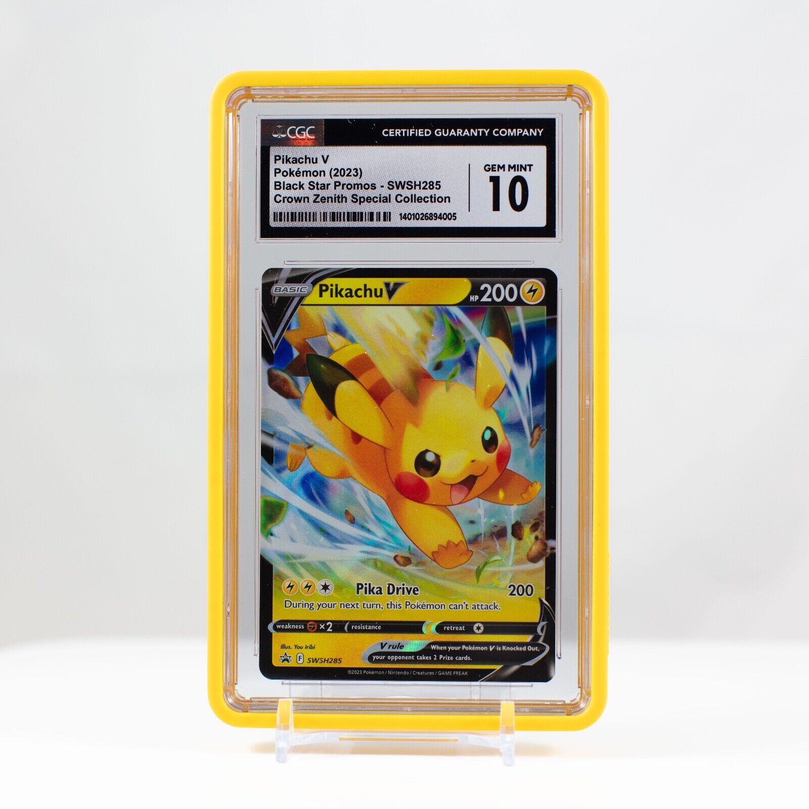 Pokémon PIKACHU V SWSH285 Black Star Promo CGC 10 Gem Mint Pokémon PIKACHU V SWSH285 Black Star Promo CGC 10 Gem Mint