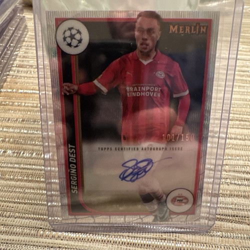 Topps Merlin キャラガー 直筆サイン Auto 世界150枚限定 2022 Topps Merlin UEFA Club Competitions Gold Refractor /50