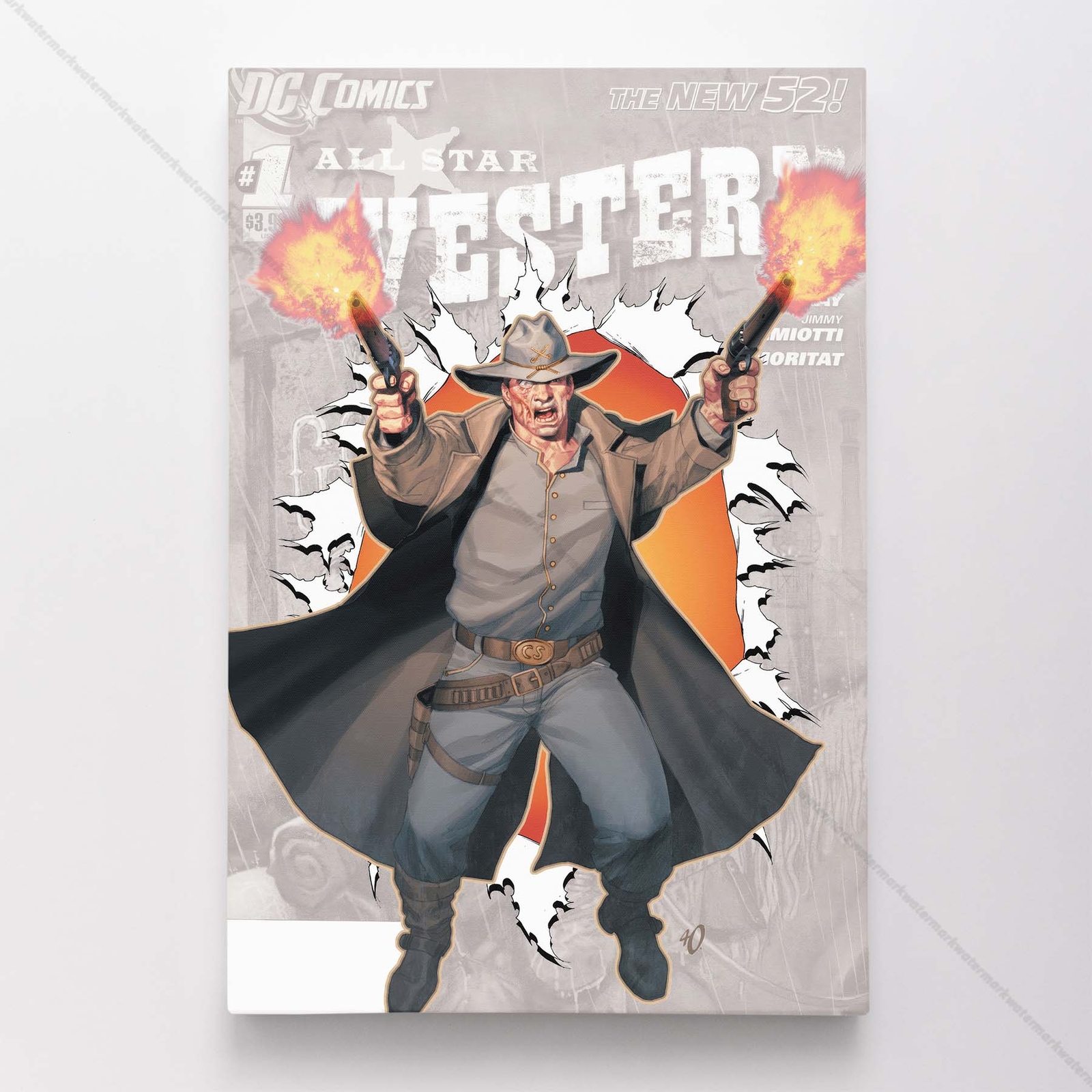 All-Star Western Poster Canvas Comic Book Cover Art DC Print #7713