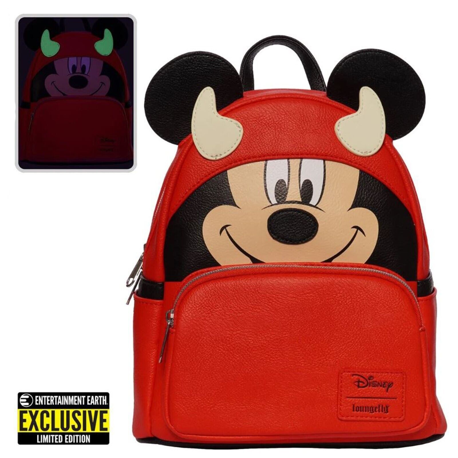 Loungefly EE Distribution Mickey Mouse Devil Mini Backpack Loungefly EE Distribution Mickey Mouse Devil Mini Backpack
