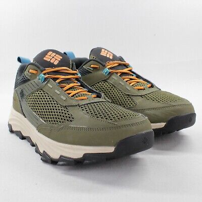 Columbia Mens 12 Hatana Breathe Green Lace Up Low Top Trail Hiking Shoes