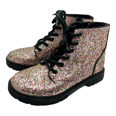 Glitter Boots Shoes Booties Sparkle Ankle Boots  Size 5