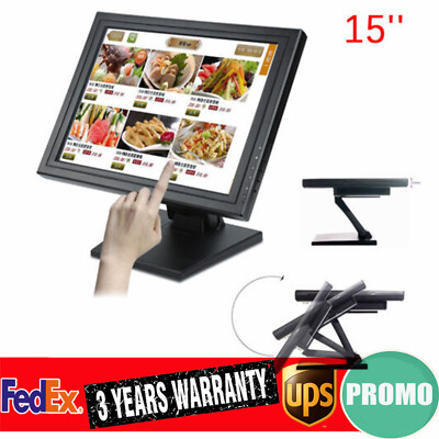 15 in Touch Screen Monitor 1024x768 USB/VGA/HDMI POS Screen Monitor Touchscreen