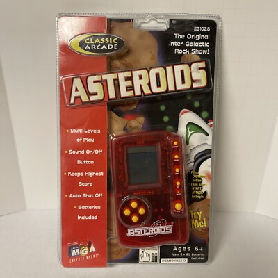 VINTAGE MGA ASTEROIDS ELECTRONIC HANDHELD ATARI CLASSIC ARCADE GAME 1998 NEW