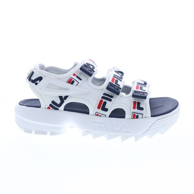 Fila Disruptor Sandal 5SM00034-125 Женские белые парусиновые спортивные сандалии Обувь 6