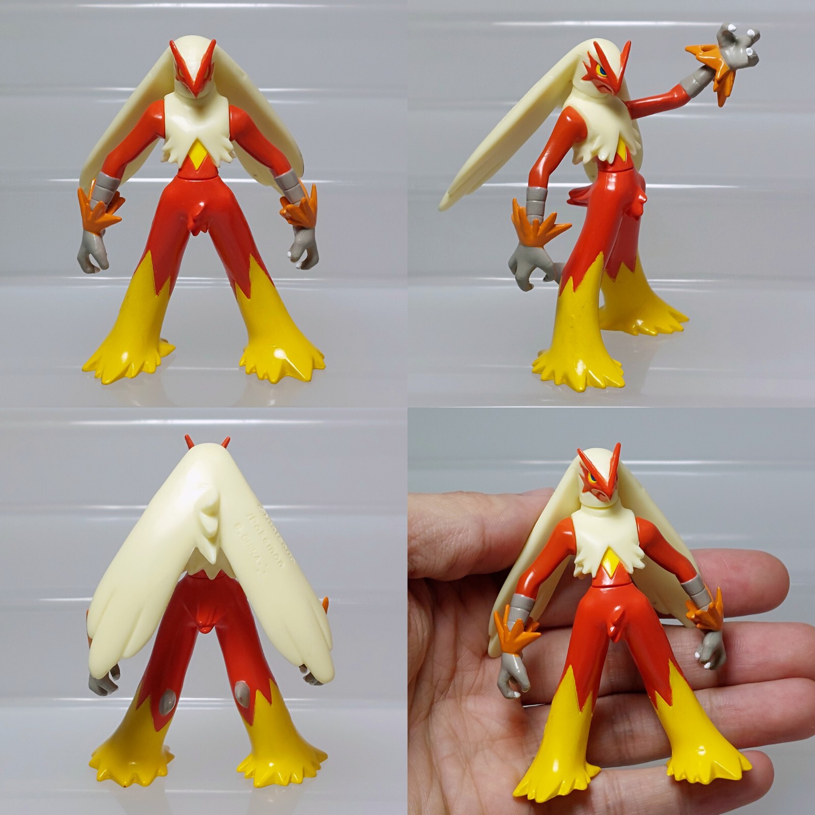 BLAZIKEN ポケモン バシャーモ フィギュア Blaziken Pokemon Action Figure Bandai 2004 Gashapon Toy