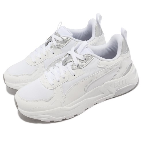 

Puma Trinity Lite Metallic Wns White Ivory Silver Women Running Sports 389293-02, Белый, Trinity Lite Metallic Wns