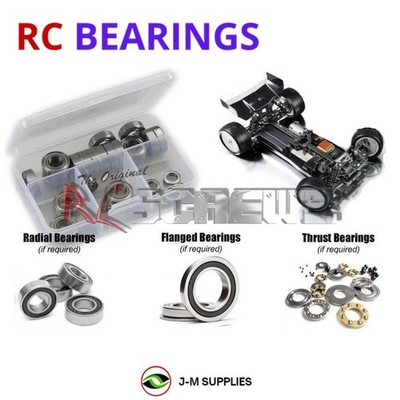 RCScrewZ Rubber Shielded Bearing Kit xra068r for XRAY XB2 2018 #320004 | SET