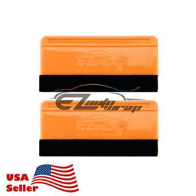 2x Mini Felt Edge Squeegee Scraper Vinyl Wrap Decal Sticker Application Car Tool