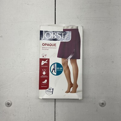 Jobst Beige Opaque Compression Stockings Women s Size XL NEW