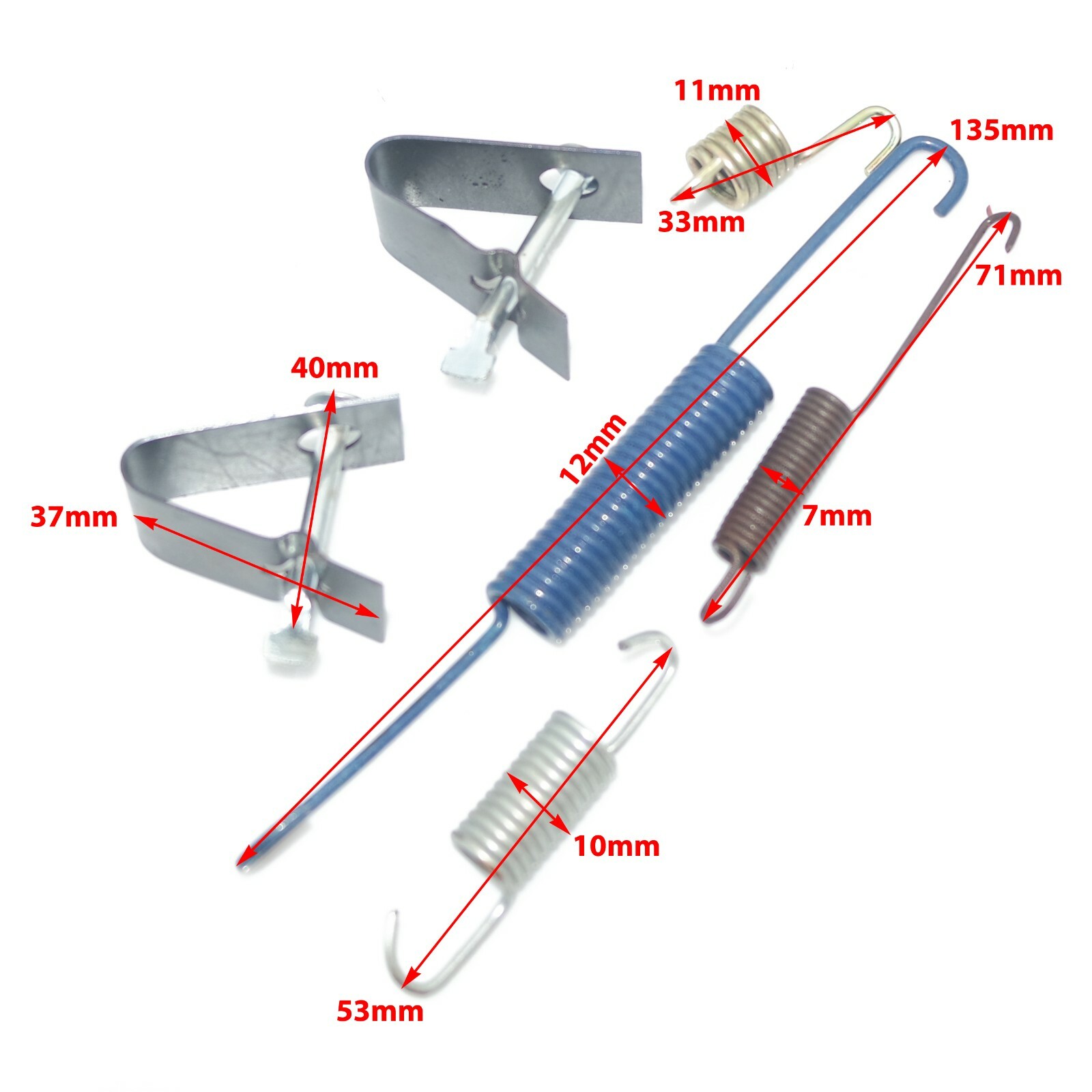 For Suzuki Samurai Sierra Drover SJ410 SJ413 Rear Drum Brake Shoe Spring Kit 