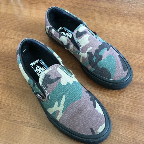 vans slip on pro camo