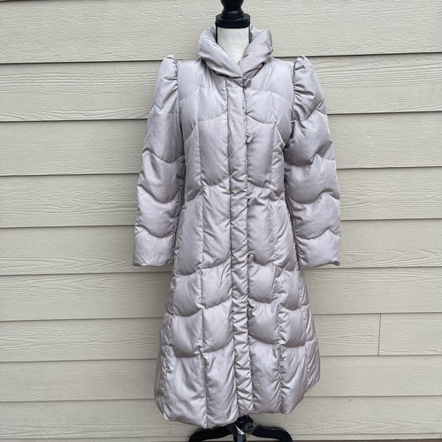 J. GALLERY Taupe Beige Down Coat Parka Jacket Quilted Puffer J. GALLERY Taupe Beige Down Coat Parka Jacket Quilted Puffer