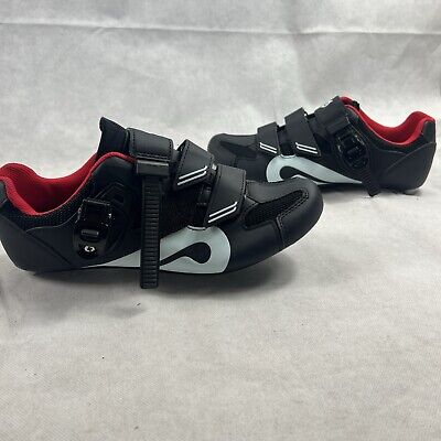 Peloton Cycling Shoes Black Red Size 8 Men's and 10.5 Women's Size 41 EU