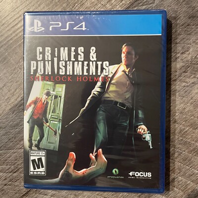 (New Sealed)  Sherlock Homes Crimes & Punishments for Sony Playstation 4 PS4