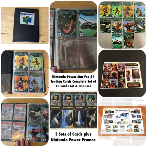 プレステ、Nintendo 74本　まとめ売り Nintendo Power Star Fox 64 Trading Cards Complete Set of 10