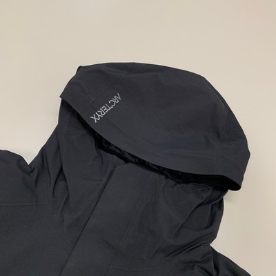 Pre-owned Arc'teryx Goose Down Gore-tex Long Patera Parka Coat Women's Sz M Black 29652