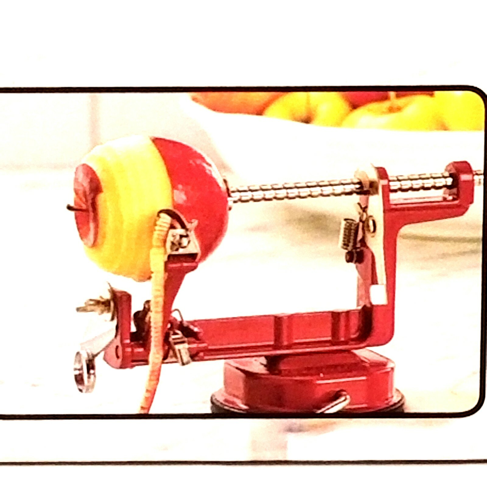 Amco Peel Away Peel Core & Slice Apples Potatoes Peeler Spiral Slicer Houseworks