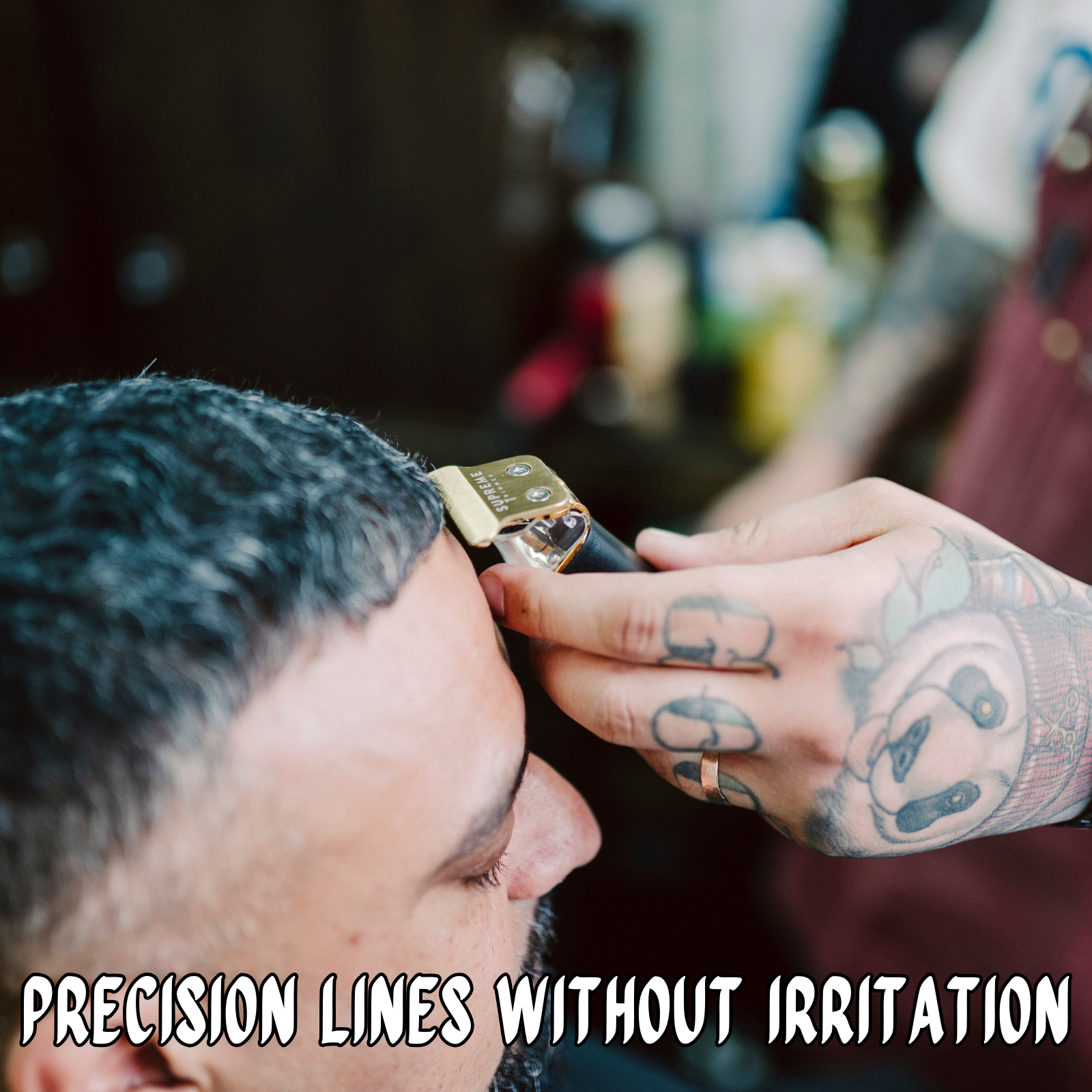 Professional Men's Hair Trimmer by SUPREME TRIMMER ST5210 T-Shaper - Gold