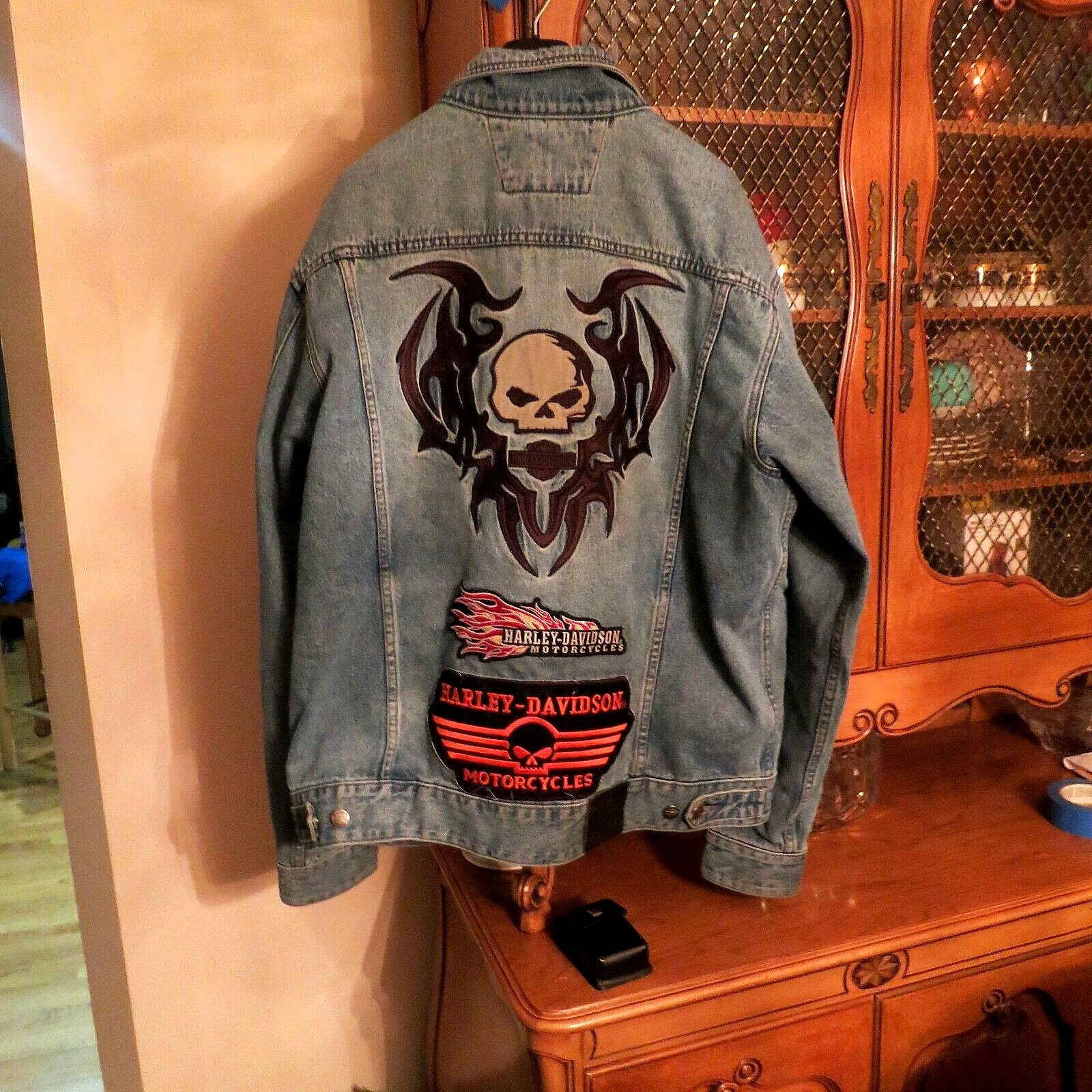 ジャケット・アウター FXLRS2020 Harley Davidson Blue Demin 100%Cotton Jacket w/Harley